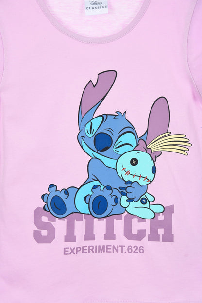 Disney Stitch Mädchen T-Shirt, Lilo&Stitch, Baumwolle, Kinder Shirt, Größe 98 bis 128, 3 bis 8 Jahre