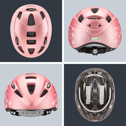 uvex Kid 2 cc - Lightweight children's helmet - individual size adjustment - expandable with LED light 
