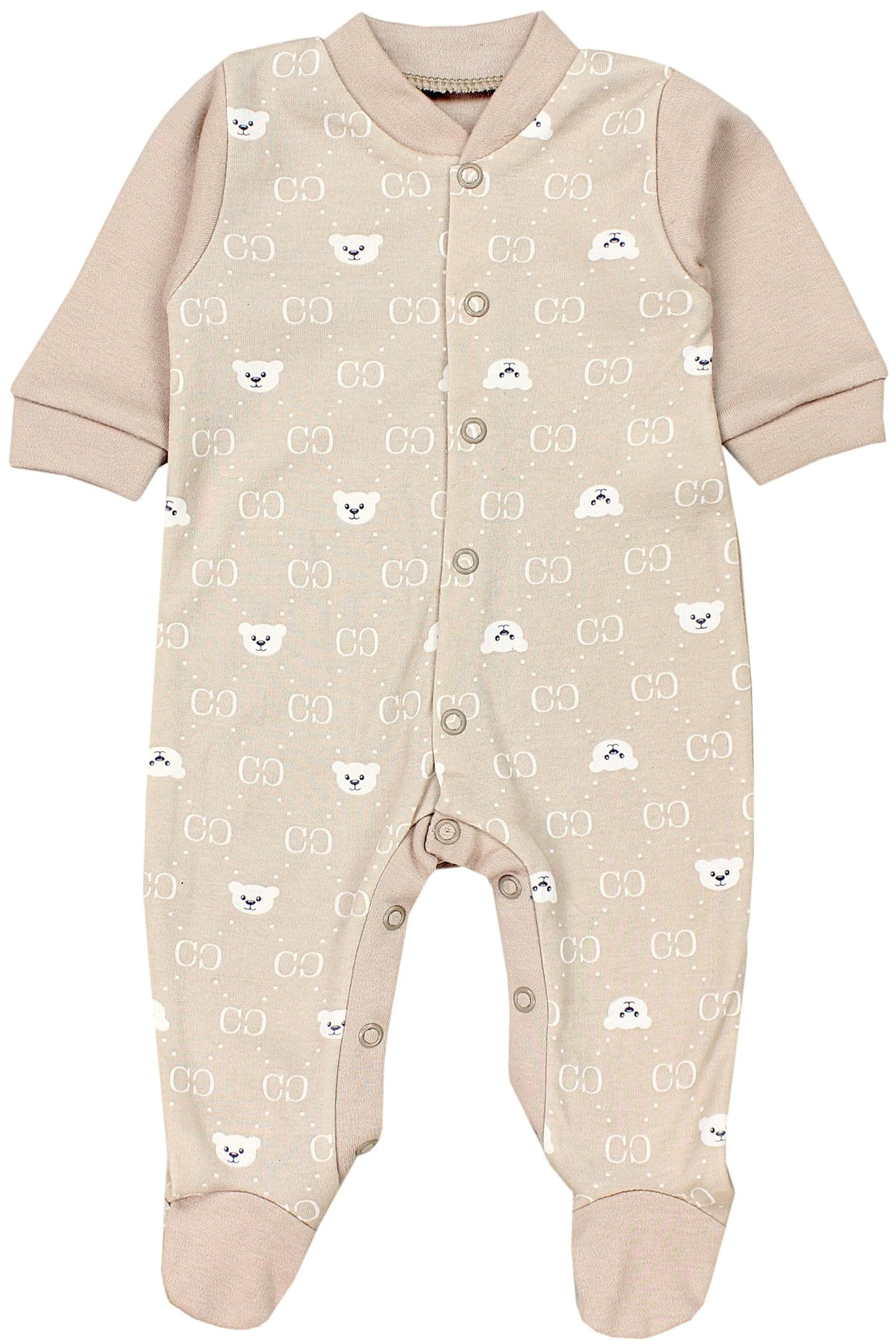 TupTam Baby Kleidung Set Jungen Langarm Bekleidung Neugeborene Füßlingen Hose Body Strampler Mütze 5 tlg