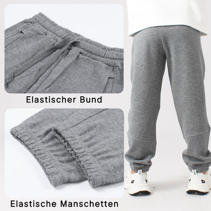 SERENYOU Jungen Jogginghose Hose Freizeit Joggers Kinder Sports Sweathose mit reflektierendem Grafikprint