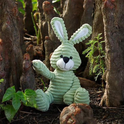 Apricot Lamb Cuddly Toy Green Rabbit 23 cm - Plush Toy Plush Toy for Children and Baby - Fluffy Stuffed Toy for Playing, Gift & Cuddling - Cosy Cuddly Toy - Cord Rabbit