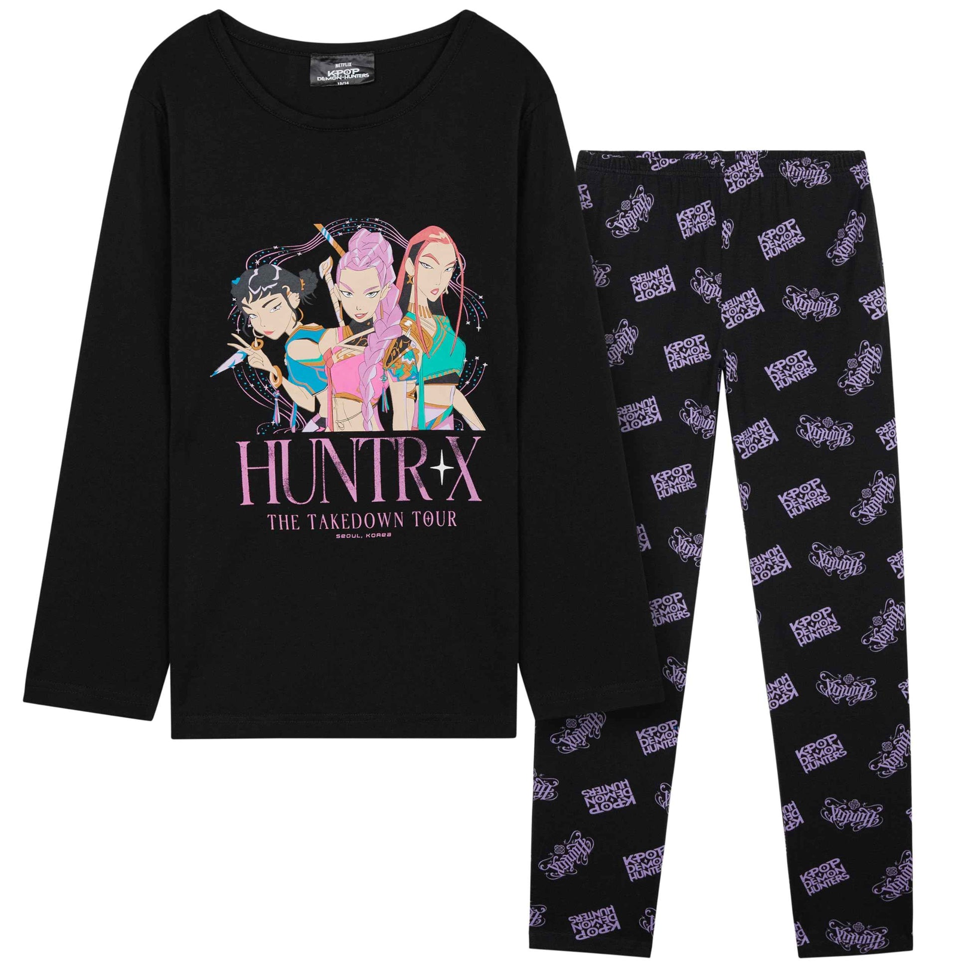 KPop Demon Hunters Girls Teens 5-14 Soft Fabric Pyjamas Set Anime Demon Hunter Merch Gifts for Kids