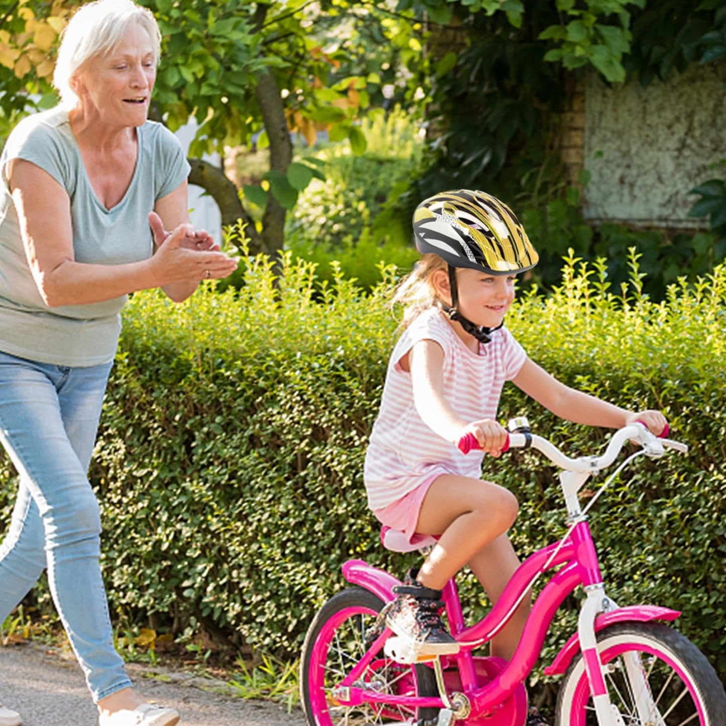 Kinderhelm, Fahrradhelm, Alter 3–13 Jahre, verstellbarer Fahrradhelm für Jungen, Mädchen und Kleinkinder, Kinder-Fahrradhelm und Polster-Set für Jungen und Mädchen, komplettes Sicherheitsset für