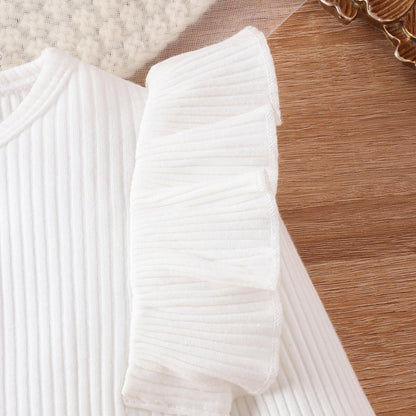 Geagodelia Baby Girl Clothing Outfit Baby Clothing Set Long Sleeve Top + Skirt Newborn Soft Baby Set Two Piece 