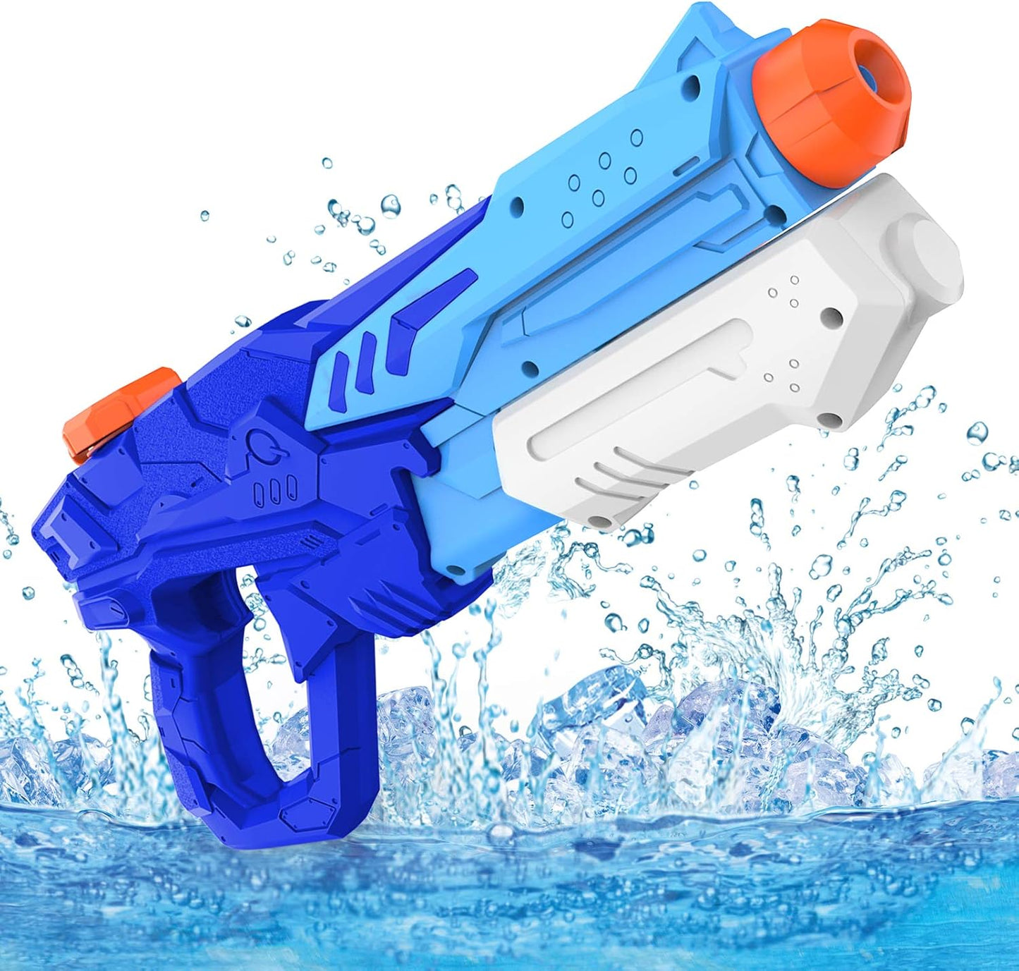 Water Gun Toy, Kiztoys Squirt Guns for Kids Adults Large Water Squirt Guns 8 - 10 Meters Long Range for Party Blaster Beach Summer Pool Water Balloons Water Toys