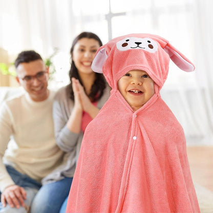 Kaisibum Baby Handtücher Kapuze,70X140 cm Babyhandtuch Mit Kapuze,Babybadetücher Korallenvlies Kinderhandtüch Badehandtüch Handtücher für Babybaden
