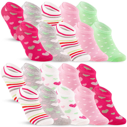 10 pairs of children's sneaker socks boys &amp; girls cotton children's socks 