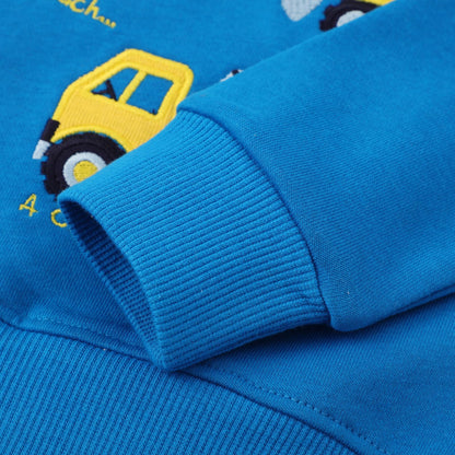 Dinopjs Children's Boys Pullover Sweatshirt Cute Long Sleeve Cotton Dinosaur Cartoon Jurassic Planets Digger Crane Dump Truck Tractor Winter & Spring Christmas Warm Tops 2-7 Years