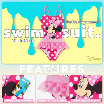 Disney Mädchen einteiliger Badeanzug, Bademode, Geschenke für Mädchen
