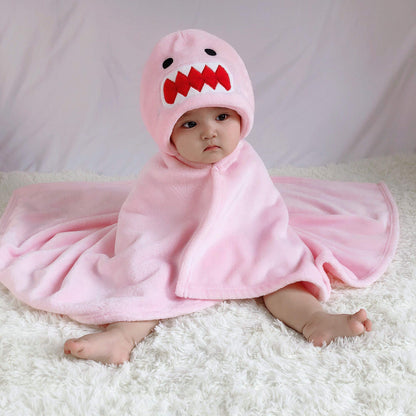 Doladola Baby Decke Babys Tier Design，Flanell Kinder Decke Kapuzenhandtuch für Mädchen und Jungen，Baby Kapuze Badeponcho Kinder Warm（gelbe Ente）