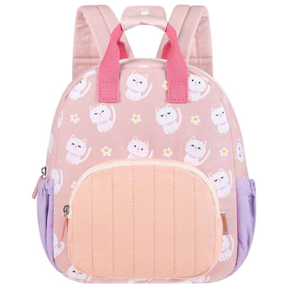 Kinderrucksack Mädchen 30cm Rucksack Kleinkind Kinderrucksack für 2-4 Jahre Kinder kindergartenrucksack Mini Tagesrucksack Reisetasche - Rosa Erdbeere