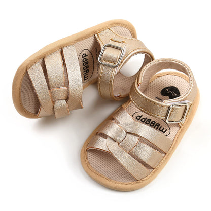 Babyschuhe RVROVIC Sandalen für Jungen und Mädchen mit weichem Sohlen, leichten Sommer-Schuhen und Schleifen-Knoten für Kleinkinder, ideal für den Outdoor-Gang.