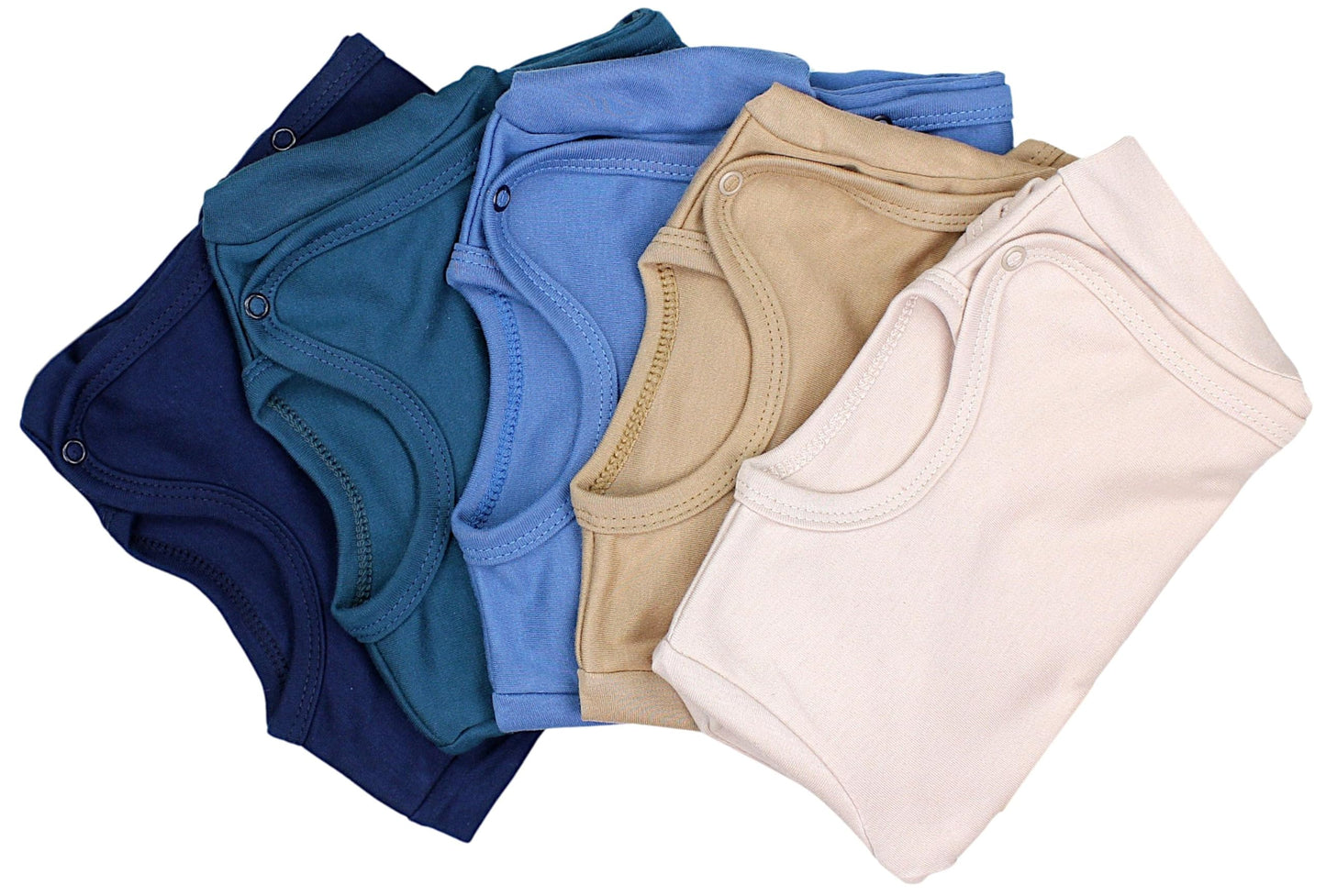 TupTam Baby Body Kurzarm Jungen – Wickelbody Kurzarm aus Baumwolle im 5er Set – OEKO-TEX Zertifiziert