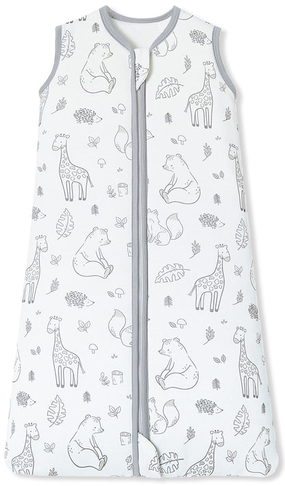 Chilsuessy Baby Sleeping Bag, 2.5 Tog, Winter Baby Sleeping Bag, Cotton, All-Year Sleeping Bag, Newborn Winter Sleeping Bag, 2.5 Tog/Lion Forest, 67 cm/0-6 Months