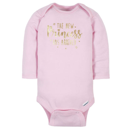 Mädchen 6er-Pack Langarm-Strampler Bodys Baby und Kleinkind T-Shirt Set (6er Pack)