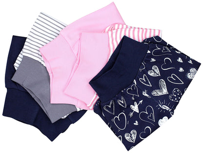 TupTam Baby Strampelhose Jungen Mädchen Hose mit Fuß 5er Pack