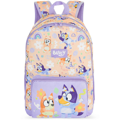 Rucksack Mädchen, Verstellbarer Reisetasche für Schule und Reise, Gepolsterte Schulrucksack mit Zwei Schlüsselanhänger, Geschenke für Kinder (Multi Squishmallows)
