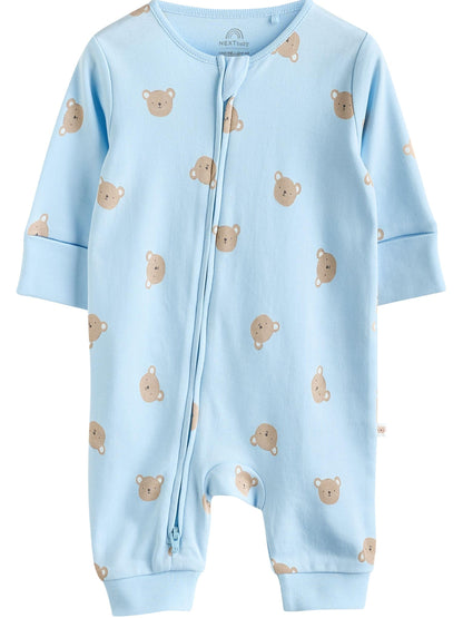 NEXT Baby Jungen Schlafanzüge mit Bärenmotiv, 3er-Pack