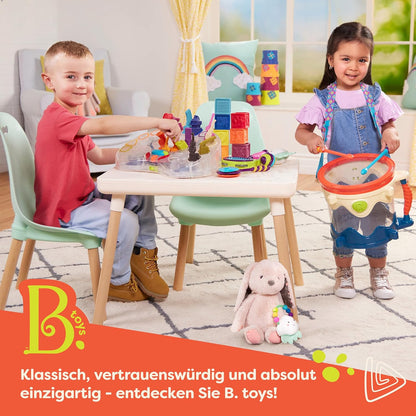 B. toys Kuscheltier Hase – Superweich mit langen Ohren – Plüschtier grau, Baby und Kinder Spielzeug für Mädchen und Jungen ab 0 Monate