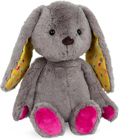 B. toys Kuscheltier Hase – Superweich mit langen Ohren – Plüschtier grau, Baby und Kinder Spielzeug für Mädchen und Jungen ab 0 Monate
