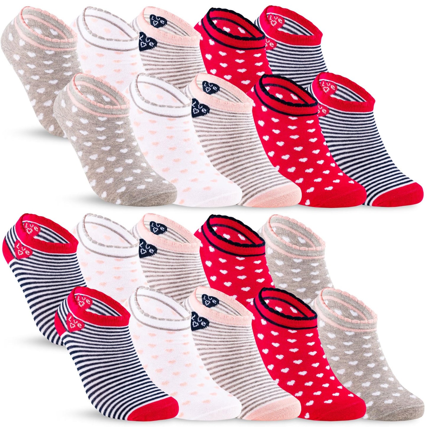10 pairs of children's sneaker socks boys &amp; girls cotton children's socks 