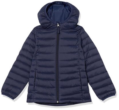 Amazon Essentials Mädchen Leichte, Wasserabweisende, verstaubare Kapuzenjacke
