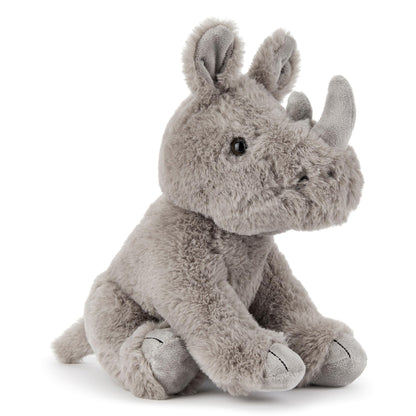 Zappi Co Rhinoceros Rhinoceros Plush Toy (22 cm) Horned Miracle - Soft, Cuddly, 100% Recycled - Mighty African Friend