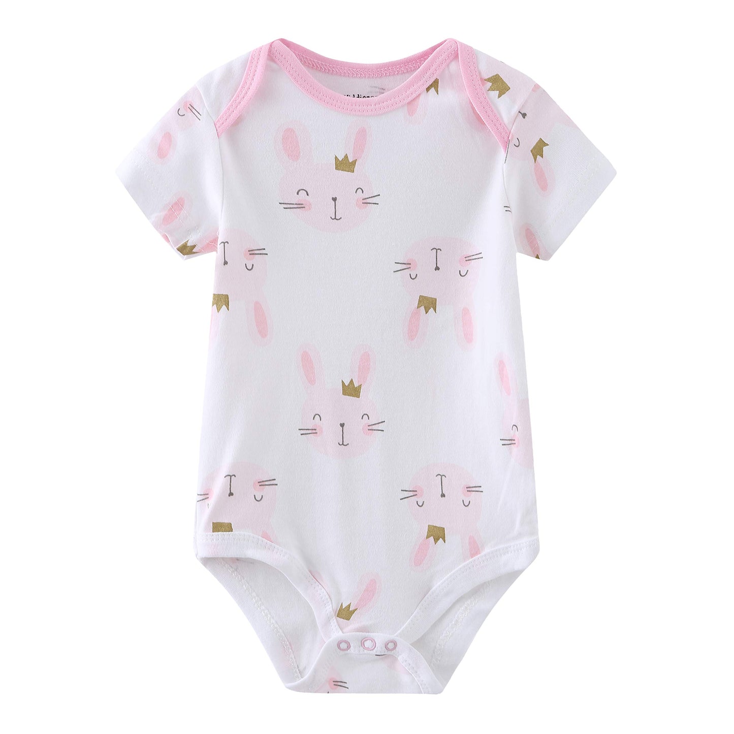 Kiddiezoom Baby-Body, Hose, Kleinkinder, Einteiler, Kleidung, Set, Outfits, für Jungen und Mädchen, Baumwollkappen, Kratzfäustlinge