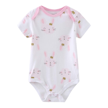 Kiddiezoom Baby-Body, Hose, Kleinkinder, Einteiler, Kleidung, Set, Outfits, für Jungen und Mädchen, Baumwollkappen, Kratzfäustlinge