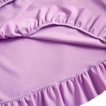 AIDEAONE Mädchen Badeanzug Dreiteiliger Tankini Sommer Schöne Schnelltrocknende Süße Bademode für Kinder 6-12 Jahre