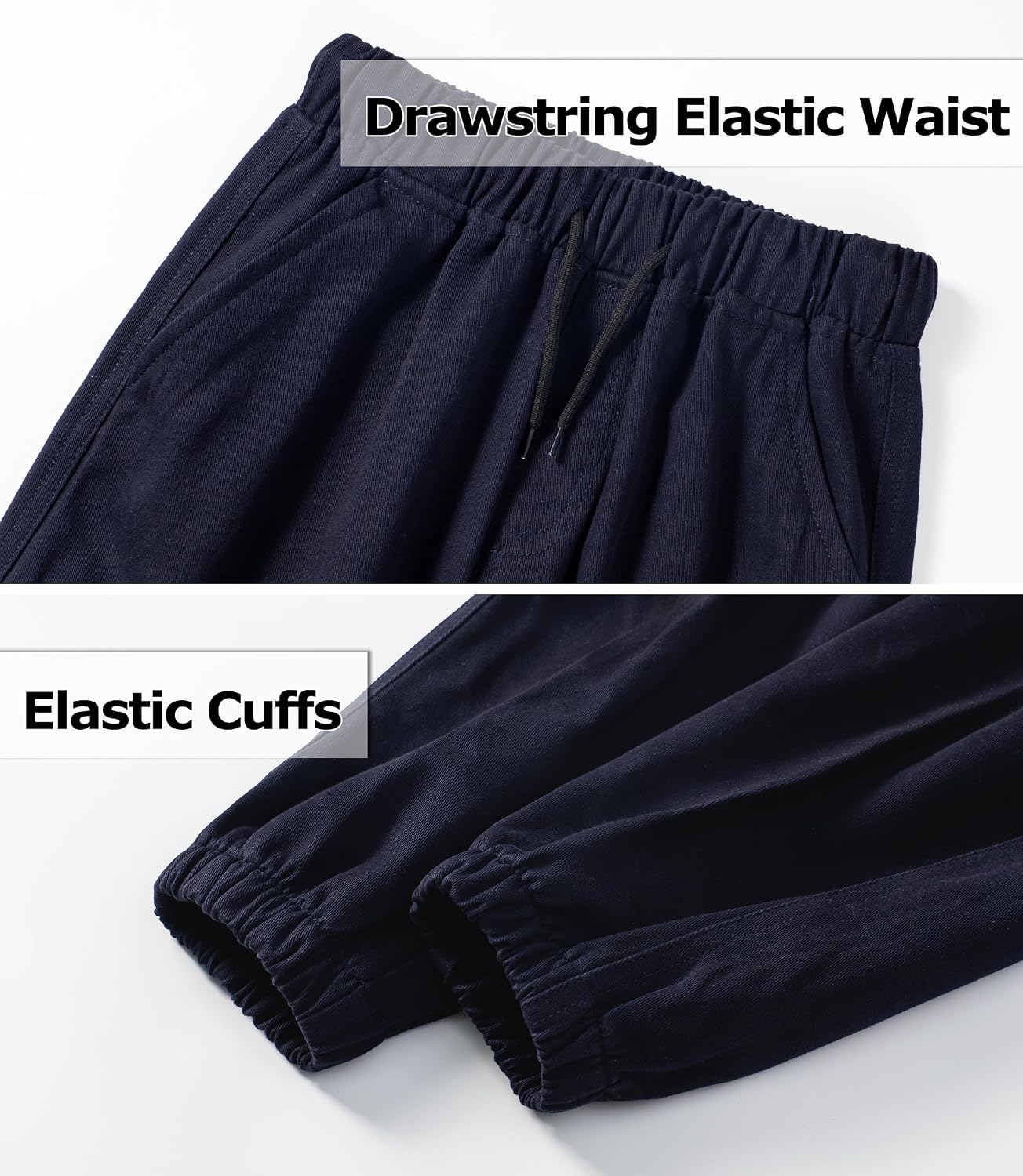 LAUSONS Pants for Boys Cargo Pants Children's Pants Cargo Jogging Pants Leisure Pants with Elastic Band 