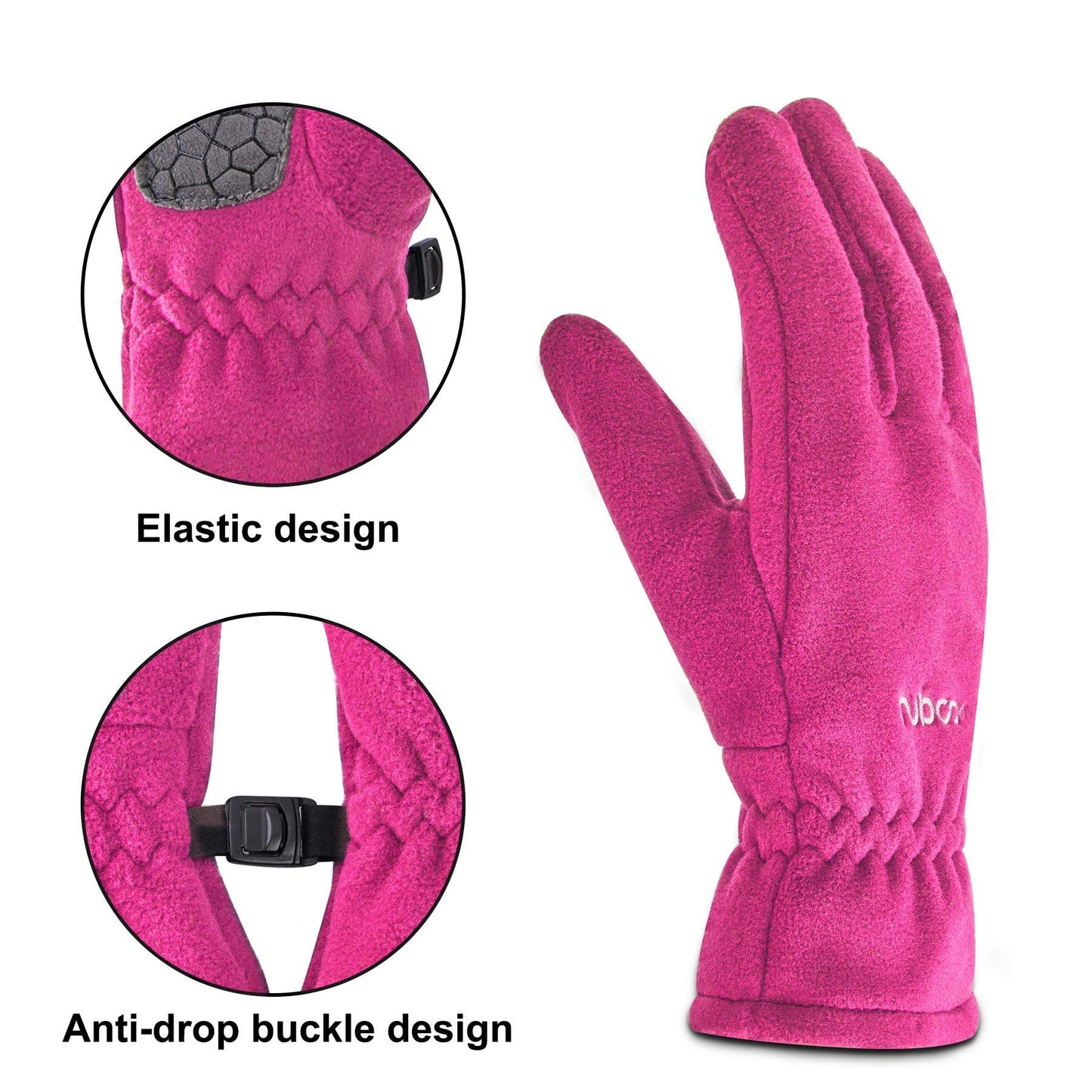 Arcweg Children's Gloves, Fleece, Warm Running Gloves, Winter Gloves, Non-Slip Cycling Gloves, Touchscreen Gloves for Boys and Girls, Finger Gloves for Sports, Outdoor, Camping, Hiking, Running