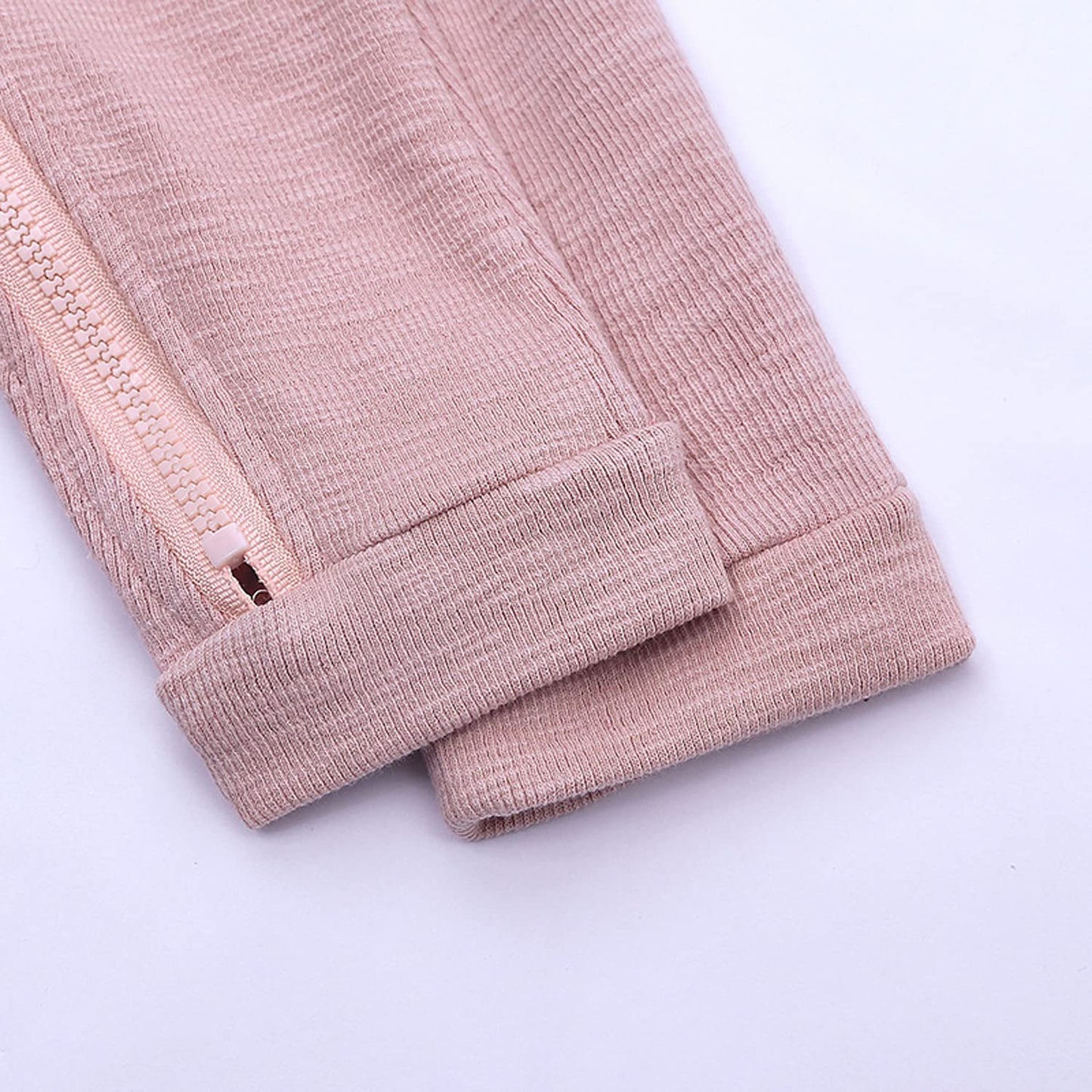 Kleinkind Baby Jungen Mädchen Baumwolle Strampler Langarm Mit Kapuze Reißverschluss Overall Body Baby Herbst Kleidung Pyjamas Outfit