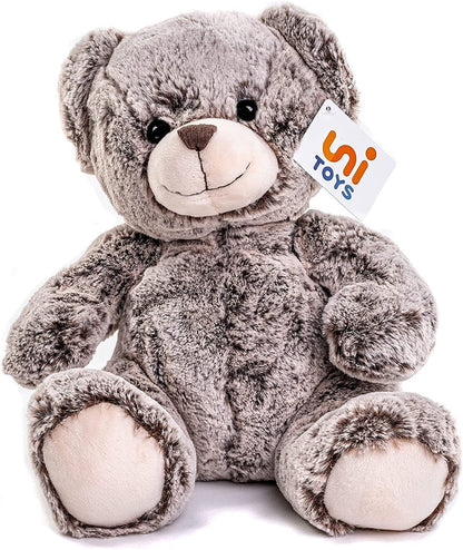 Uni-Toys - Teddy Bear, Super Soft (Dark Brown) - 24 cm (Height) - Plush Bear, Teddy - Plush Toy, Cuddly Toy