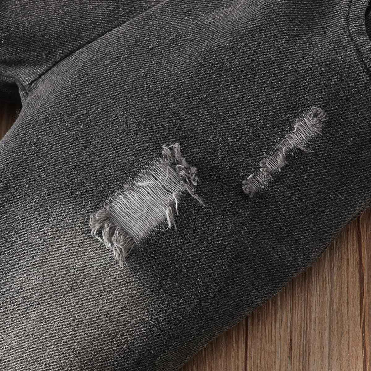 LUVCES Toddler Baby Boys Clothing Cute Animal Print Long Sleeve Sweatshirt Tops and Jeans Set Autumn Winter Baby Boy Jeans Casual 2-Piece Outfit