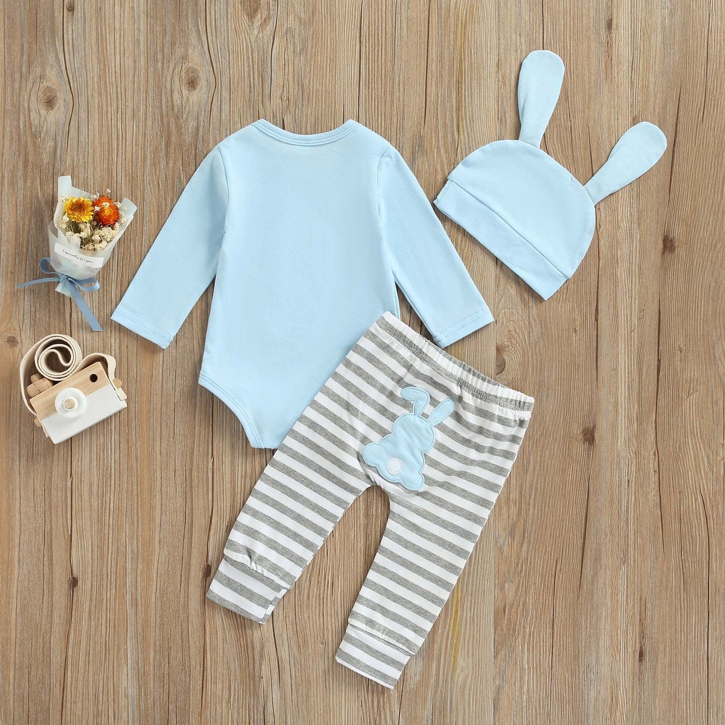 Baby Jungen Mädchen Ostern Kleidung Outfit Osterhase Baby Kleidung Set Körper Top + Hose Neugeborenen Weiche Baby Set Mein Erstes Ostern