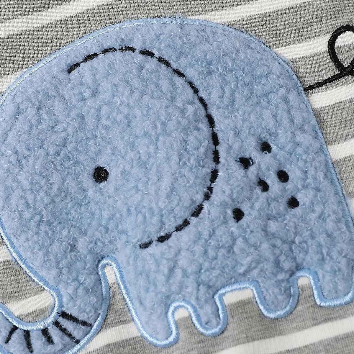 LUVCES Toddler Baby Boys Clothing Cute Animal Print Long Sleeve Sweatshirt Tops and Jeans Set Autumn Winter Baby Boy Jeans Casual 2-Piece Outfit