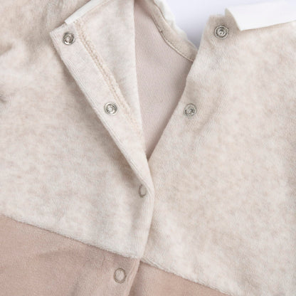 Chicco, Babystrampler Aus Warmem Und Weichem Nicki, Mit Praktischer Schrittöffnung, Ideal Für Den Winter, Babykleidung für 0-24 Monate, Designed in Italy