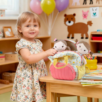 Kinderrucksack Mädchen 30cm Rucksack Kleinkind Kinderrucksack für 2-4 Jahre Kinder kindergartenrucksack Mini Tagesrucksack Reisetasche - Rosa Erdbeere