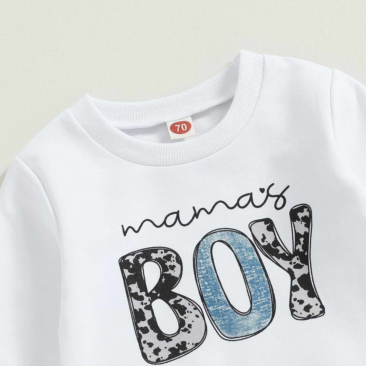 Baby Boys' Two-Piece Outfit, Long Sleeve Sweatshirt + Trousers, 2-Piece Set, Baby Clothing, 0-3 Years, Children's Outfit for Baby Boys 