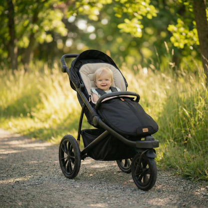 Babyfußsack Light Trend Exklusiv, 95x48cm | Leichter Sommer-Fußsack für Kinderwagen, Buggy & Sportwagen, Vorderteil abnehmbar, pflegeleicht