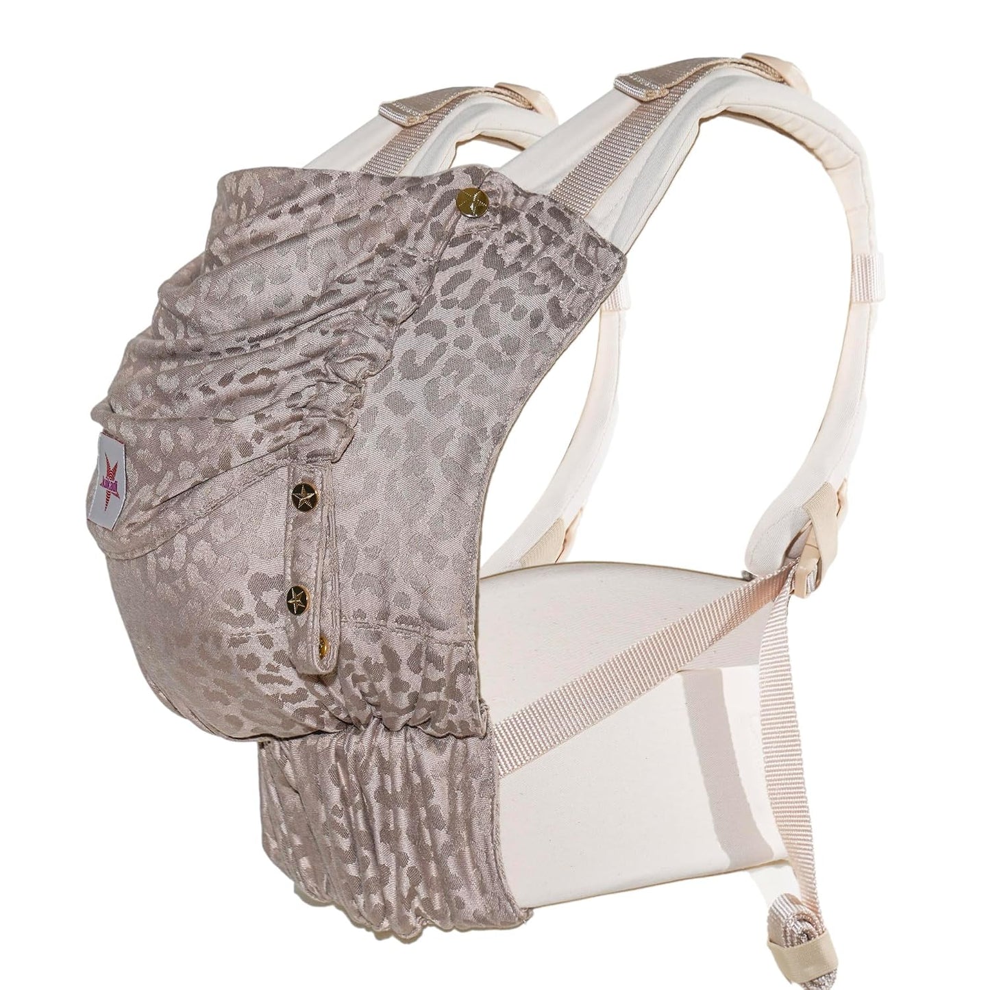 KOKADI Babytrage Flip Safari Eleni (Unisize)– Ergonomisch & sicher - handgefertigt – Ab Geburt bis 15 kg, einfach anzulegen, ideal für den täglichen Gebrauch -Ergonomische Babybauchtrage Rückentrage