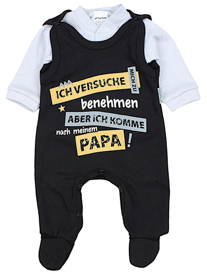 TupTam Unisex Baby Strampler Set Spruch Mamas & Papas Schatz