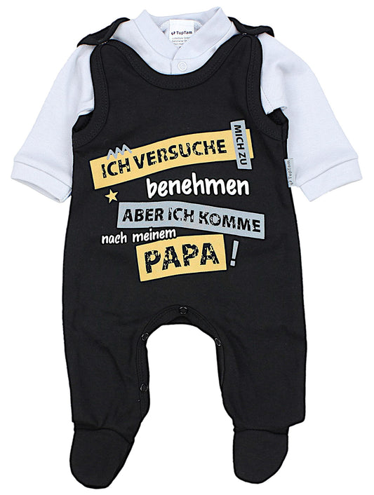TupTam Unisex Baby Romper Set Saying Mamas &amp; Papas Treasure 