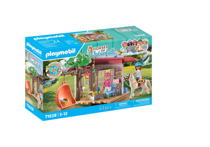 PLAYMOBIL Horses of Waterfall 71351 Waterfall Ranch, magisches Wasserfall-Paradies für Pferdefreunde, nachhaltiges Spielzeug für Kinder ab 5 Jahren