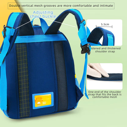 willikiva Car Dinosaur Toddler Kids Backpack for Boys and Girls Kids Waterproof Preschool Bag