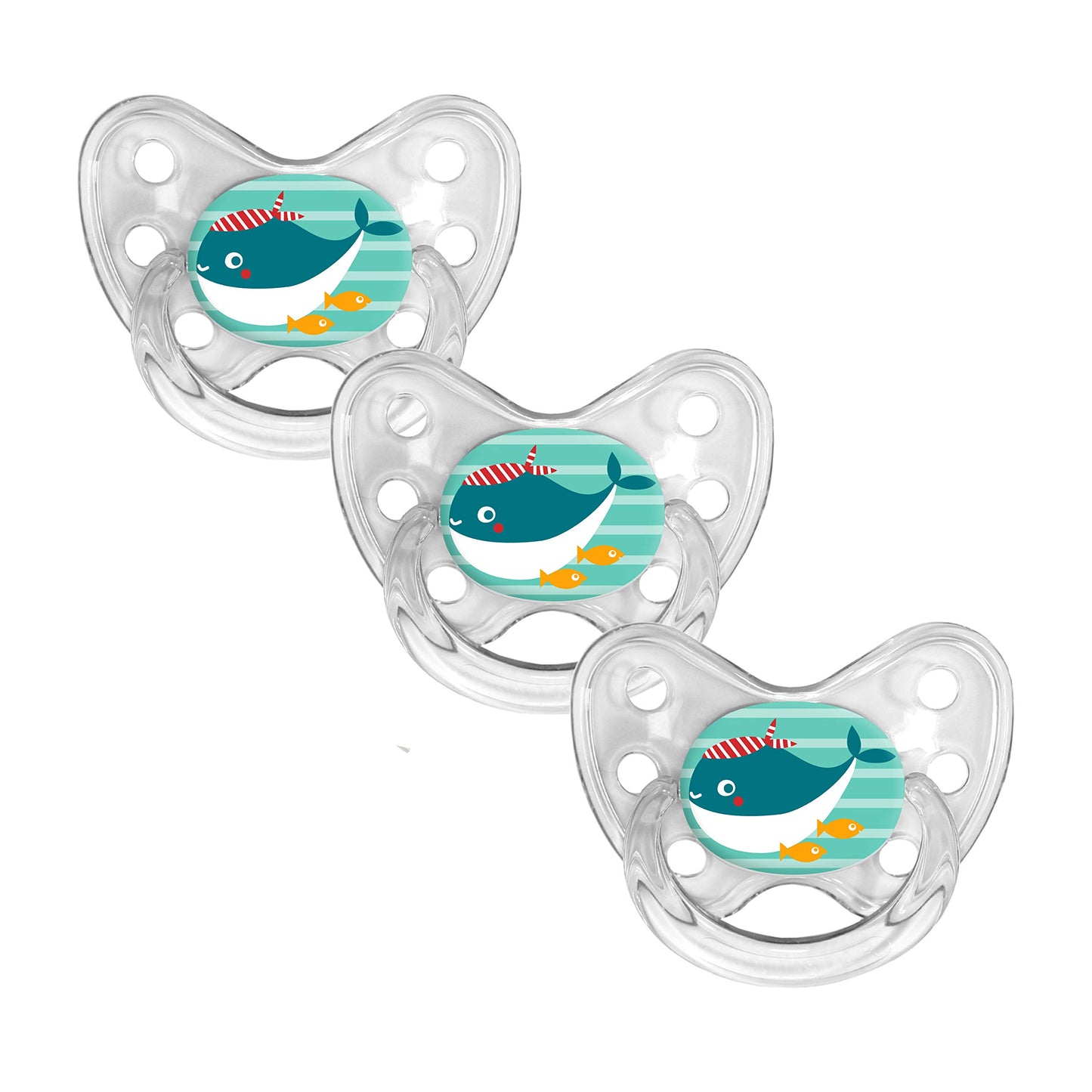 dentistar Silikon Schnuller 3er-Set - Größe 3, ab 14 Monate - Zahn- & kieferfreundlicher Nuckel mit Dental-Stufe – BPA-frei – Made in Germany - Trecker, Grün - Meloni2