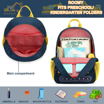 Kinderrucksack Jungen Kinder Rucksack Tagesrucksack Vorschulrucksack Kindergartentasche Schulrucksack für Schule Kita 38cm 3-8Y