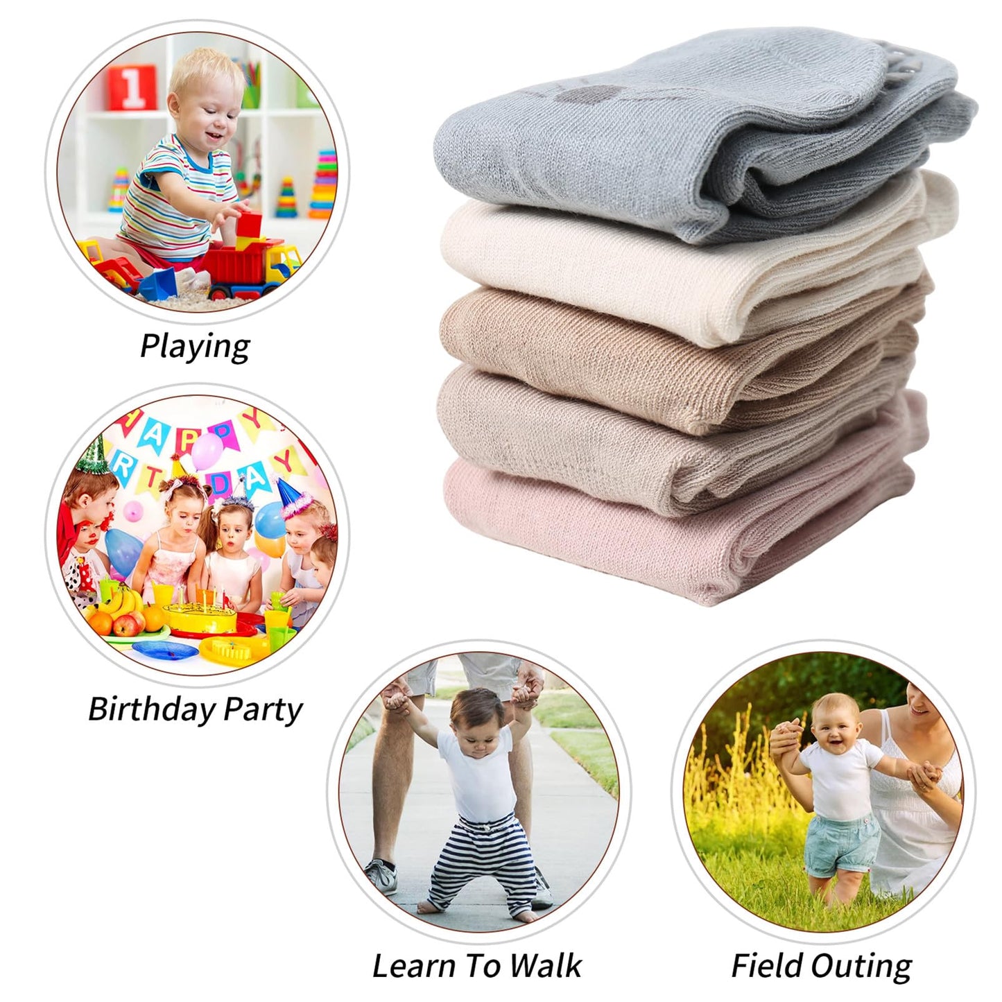 outfit spring Non-Slip Socks Baby, Non-Slip ABS Socks Children, Newborn Cotton Stopper Socks Non-Slip Socks Crawling Socks for Birth Girls Boys Gift 0-5 Years