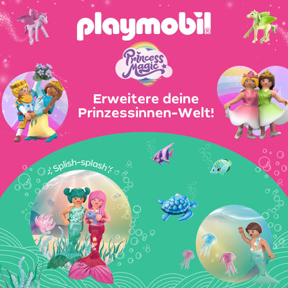 PLAYMOBIL | Princess Magic | Prinzessinnenschloss mit Königspaar | Prinzessinnen Spielzeug | Schloss Spielset | Märchen Spielzeug für Kinder ab 4 Jahren | 71845